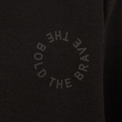 Black black and camo print sweatshirt